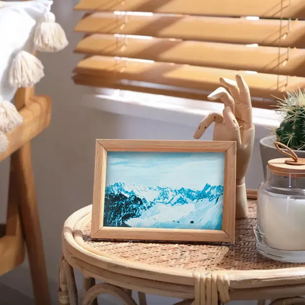 Tranh sơn dầu núi tuyết phong cách Hueforge - Image 2