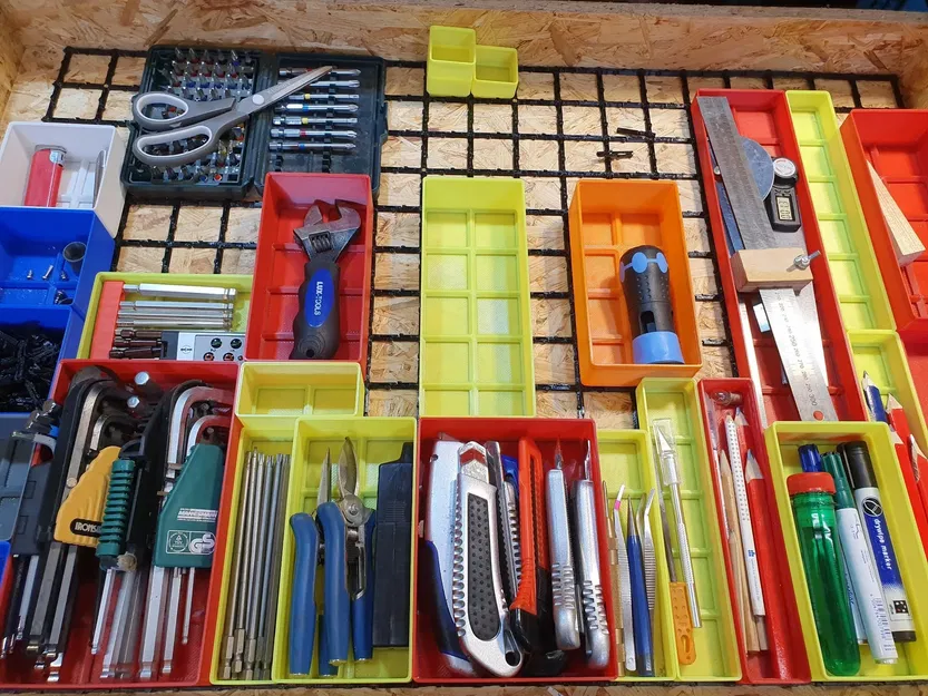 Bảng đế Clickfinity Gridfinity không nam châm, tương thích toàn cầu - Image 1