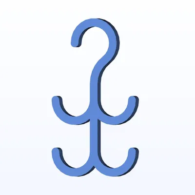 Móc treo đa điểm cho thanh có đường kính 2cm