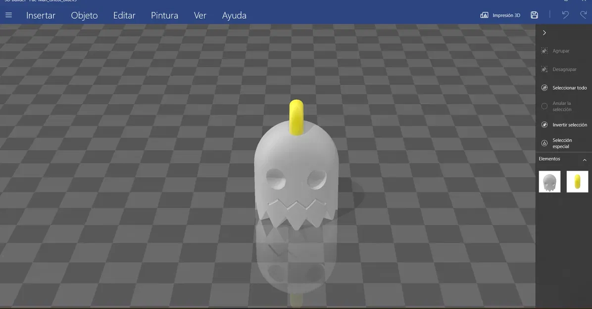 Móc khóa ma Pac-Man remix với miệng mở - Image 2