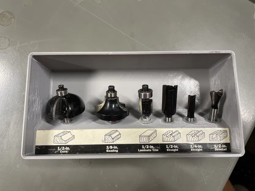 Giá đỡ bit router xếp chồng Gridfinity - Image 1