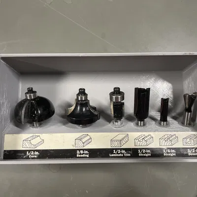 Giá đỡ bit router xếp chồng Gridfinity