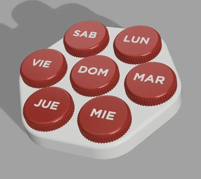 Hộp đựng thuốc hàng tuần bằng tiếng Anh và Tây Ban Nha - Image 3