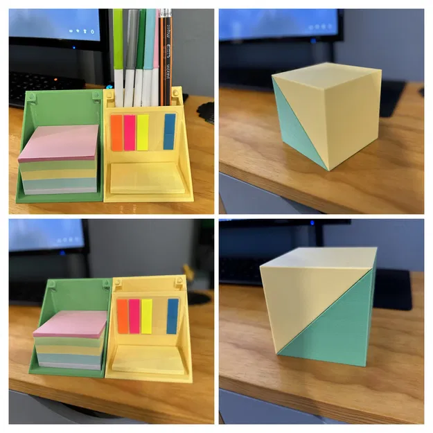 Khối tổ chức văn phòng cho giấy nhớ và bút - Image 1