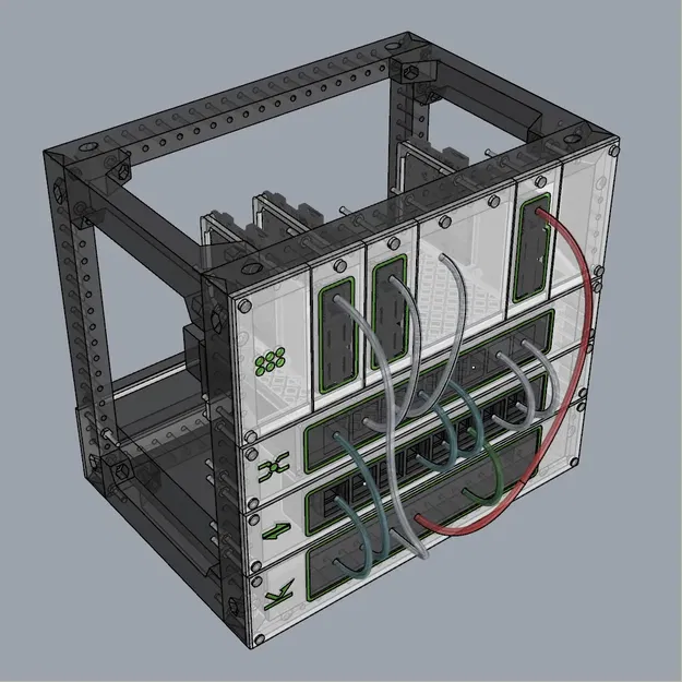 Giá đỡ micro rack cho Raspberry Pi và switch Netgear - Image 2