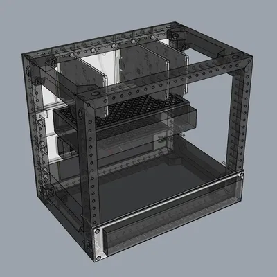 Giá đỡ micro rack cho Raspberry Pi và switch Netgear