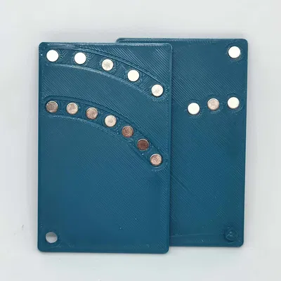 Slider fidget kích thước thẻ tín dụng với nam châm 5mm và 6mm