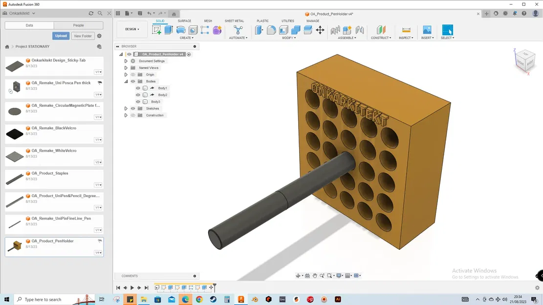Giá đỡ bút Uni Pin cho bàn làm việc văn phòng - Image 1