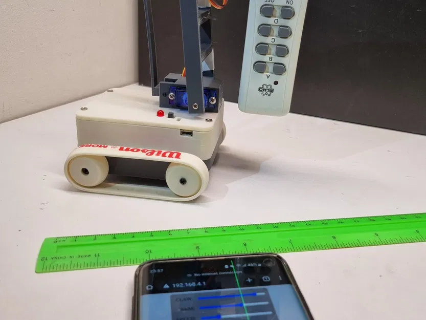 Robot MiniBot điều khiển Wifi với cánh tay cơ khí cho văn phòng - Image 1