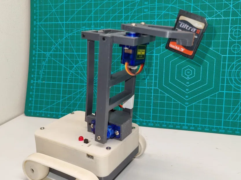 Robot MiniBot điều khiển Wifi với cánh tay cơ khí cho văn phòng - Image 2