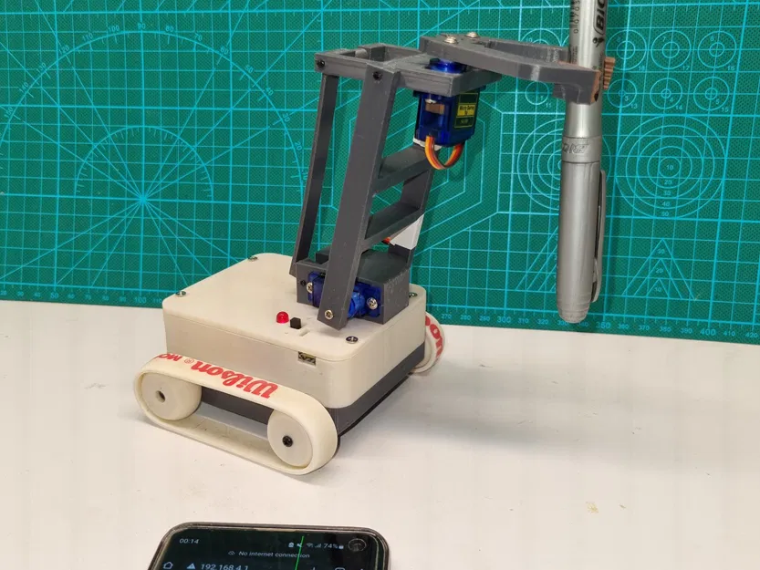 Robot MiniBot điều khiển Wifi với cánh tay cơ khí cho văn phòng - Image 4