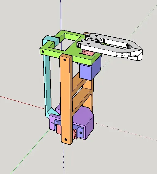 Cánh tay robot servo 2 DOF đơn giản nhất với kẹp - Image 1