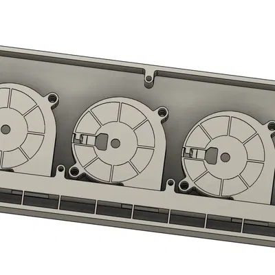 Hệ thống làm mát phụ cho Ender 3 S1 với ba quạt 5015