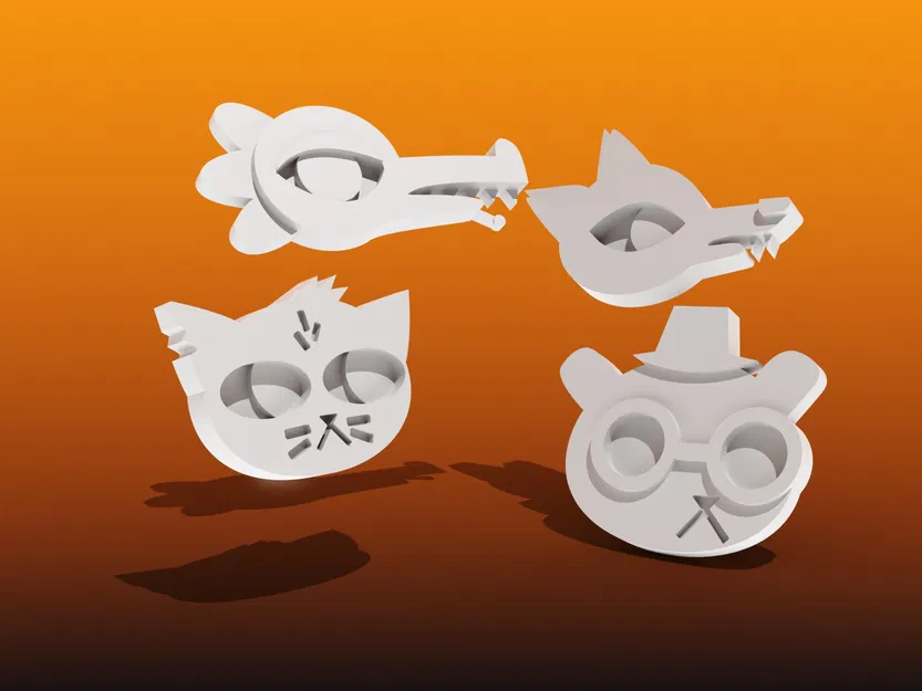 Đầu nhân vật Mae, Bea, Angus và Gregg trong Night in the Woods - Image 1