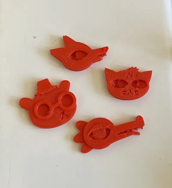 Đầu nhân vật Mae, Bea, Angus và Gregg trong Night in the Woods - Image 2