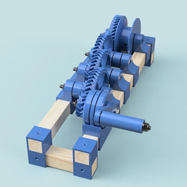 Bộ bánh răng 3D với các phụ kiện lắp ghép đa dạng - Image 1