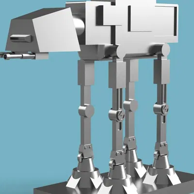 Mô hình AT-AT từ Star Wars được thiết kế lại trong Fusion 360