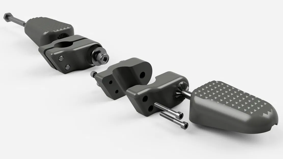 Bàn đạp chân điều chỉnh cho khung xe đạp điện - Image 1