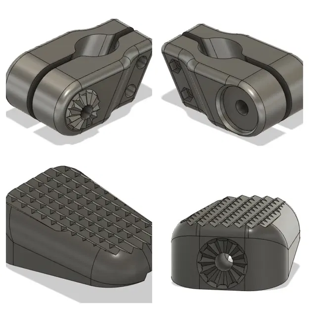 Bàn đạp chân điều chỉnh cho khung xe đạp điện - Image 3