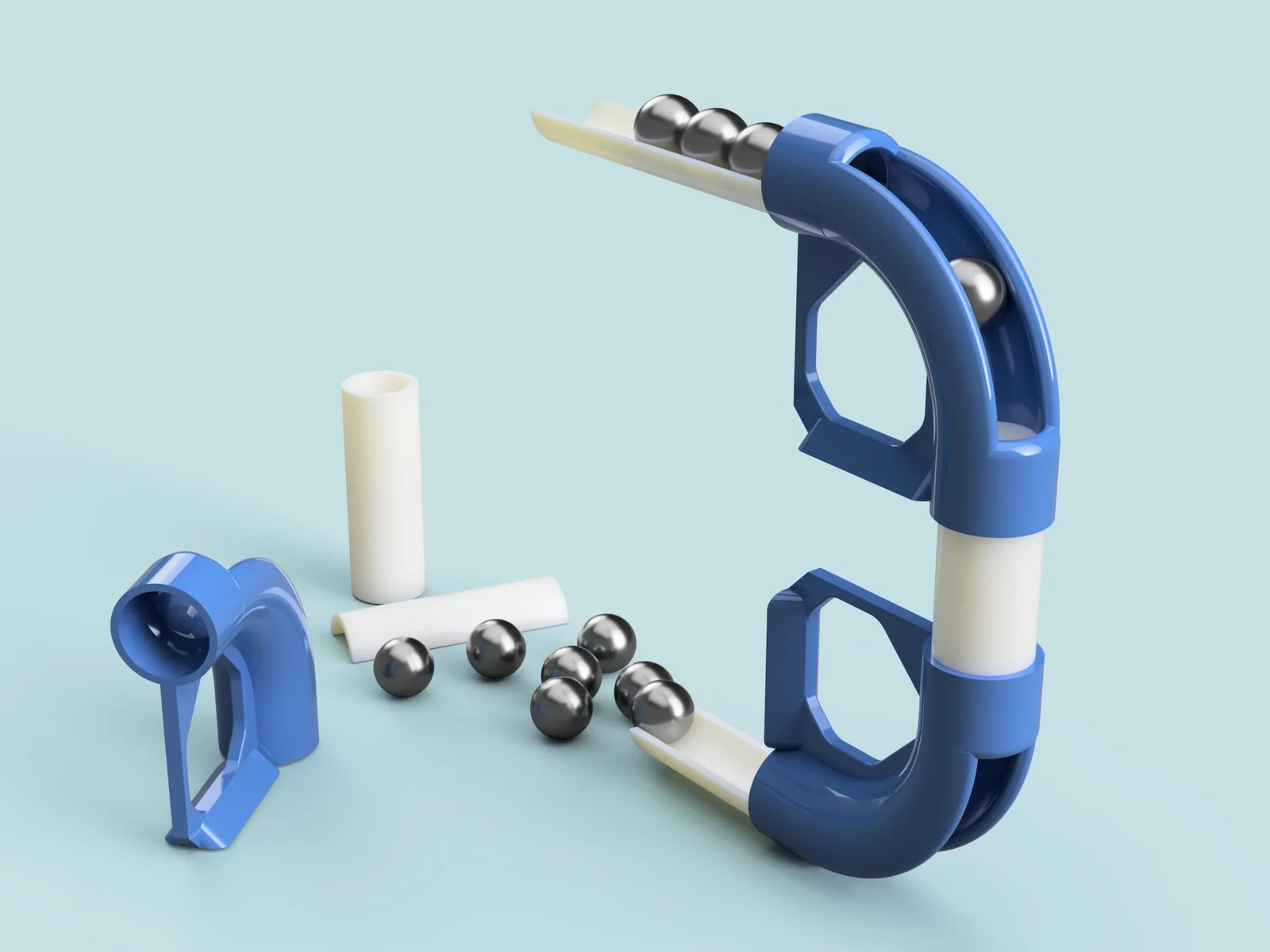 Đường đua bi cầu trong mê cung bằng ống PVC 1 inch 1