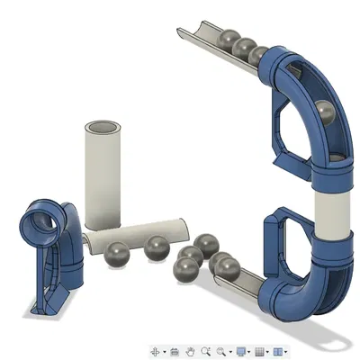 Đường đua bi cầu trong mê cung bằng ống PVC 1 inch