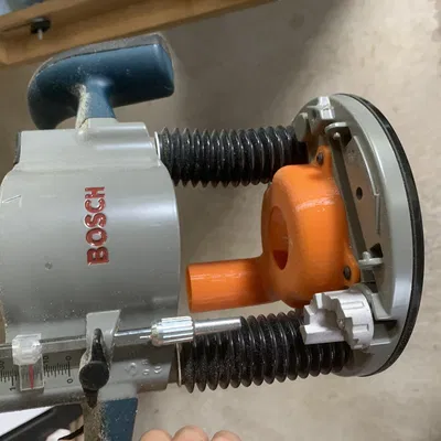 Bộ chuyển đổi bụi cho máy khoan Bosch 1617 với chân đế lặn