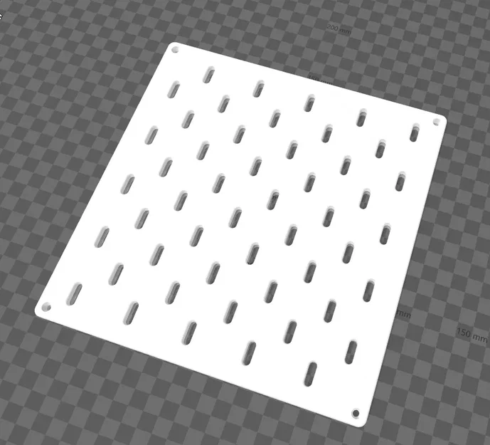 Giá treo tường IKEA Skadis với lỗ khoan lắp đặt - Image 1