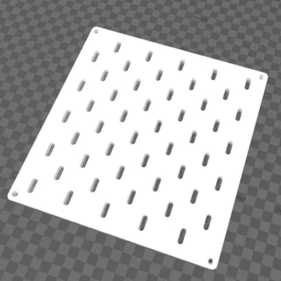 Giá treo tường IKEA Skadis với lỗ khoan lắp đặt