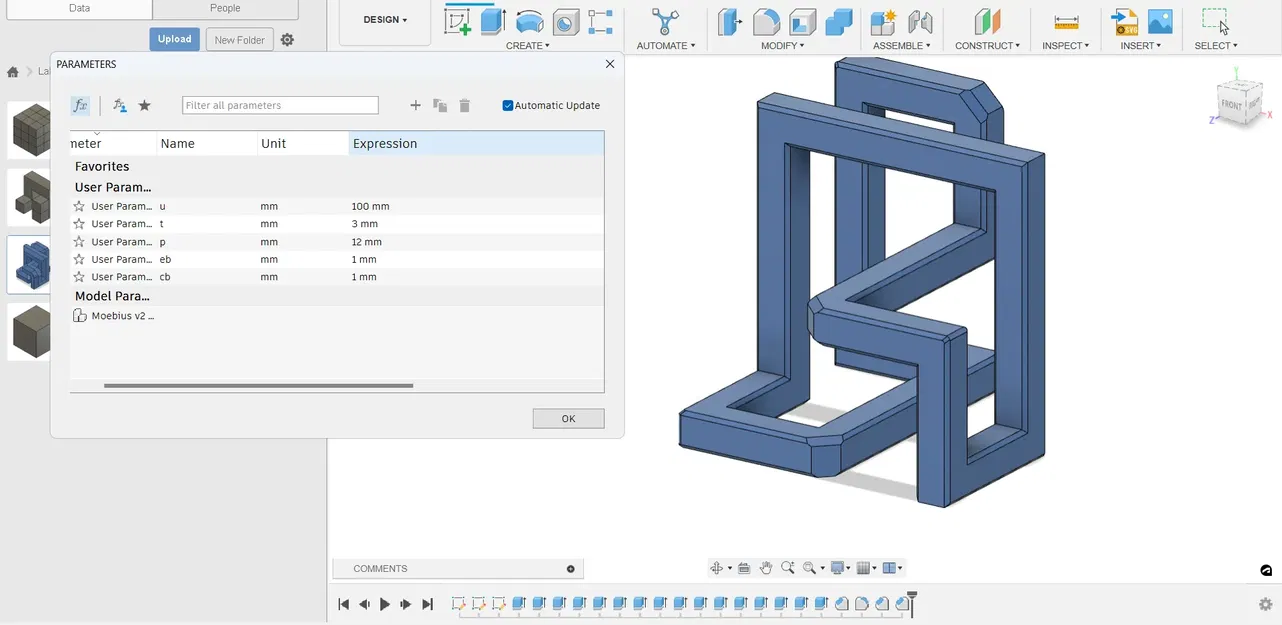 Khối lập phương Möbius tham số ba chiều - Image 5