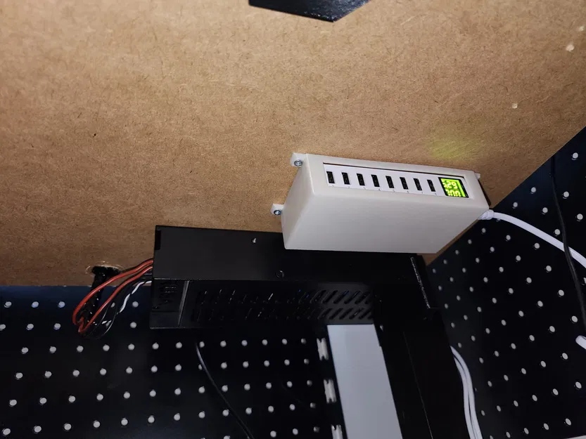 Giá đỡ sạc USB 8 cổng gắn dưới bàn - Image 2