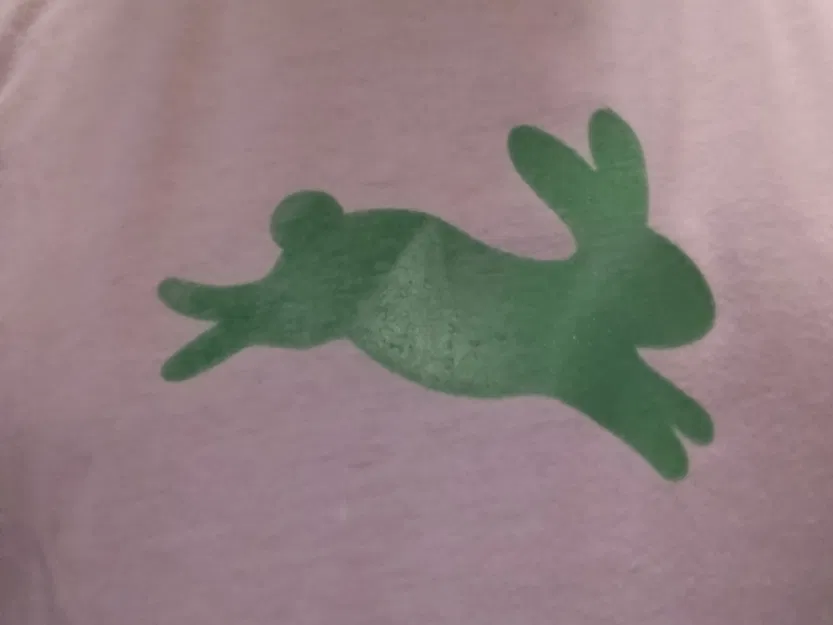 In áo phông hình thỏ dễ thương - Image 1