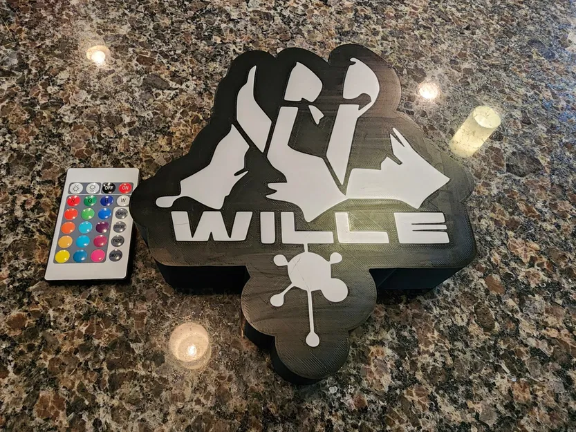 Hộp đèn LED với logo Wille từ phim Evangelion - Image 1