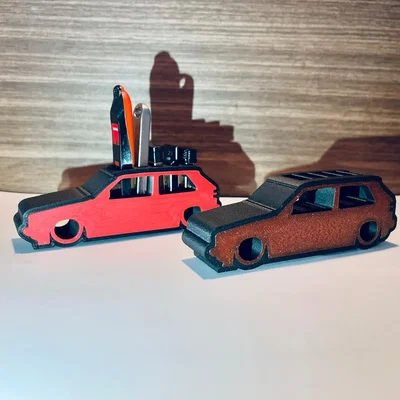 Giá đỡ USB Golf 2 MK 2 bằng PLA màu đen và đỏ