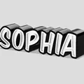 Bảng tên Sophia đứng độc lập - Thumbnail 2