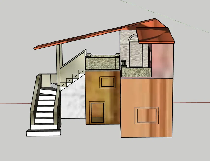 Nhà thờ Giáng sinh GT 21 thiết kế bằng SKETCHUP - Image 2