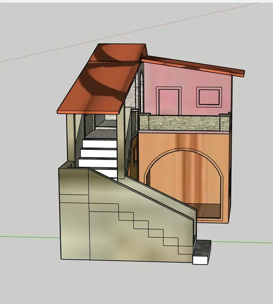 Nhà thờ Giáng sinh GT 21 thiết kế bằng SKETCHUP - Image 3