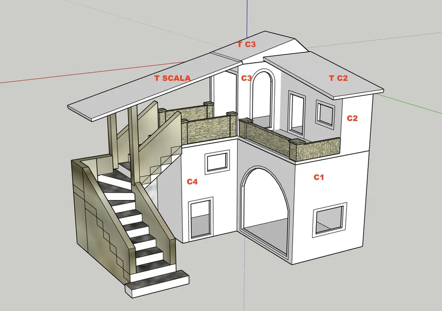 Nhà thờ Giáng sinh GT 21 thiết kế bằng SKETCHUP - Image 5