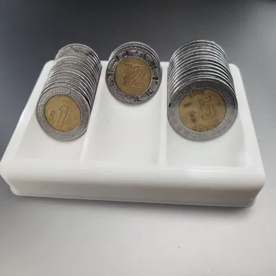 Giá đỡ tổ chức tiền xu $1, $2, $5 pesos Mexico