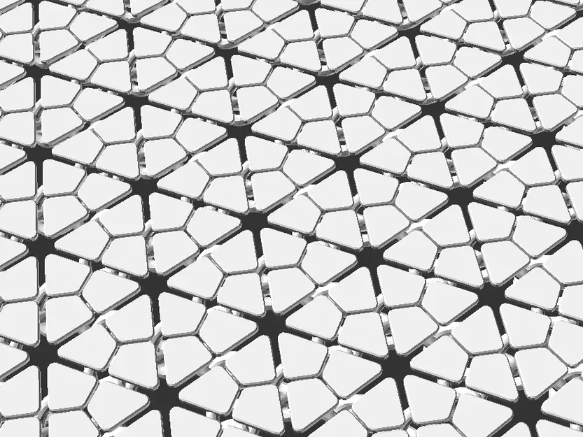 Giáp xích linh hoạt với mô-đun hình lục giác và tam giác - Image 3