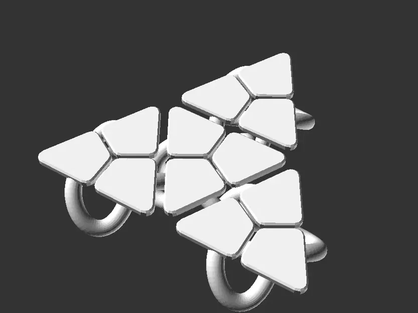 Giáp xích linh hoạt với mô-đun hình lục giác và tam giác - Image 7