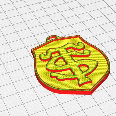 Móc khóa logo đội rugby Stade Toulousain