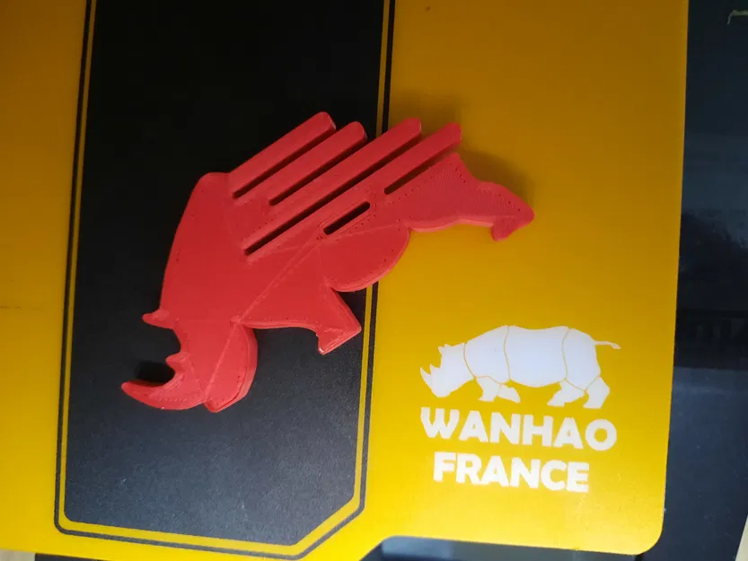 Logo tê giác Wanhao Pháp với 3 kích thước khác nhau - Image 1