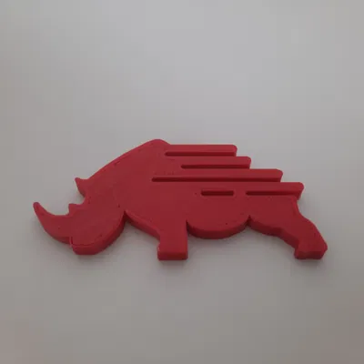 Logo tê giác Wanhao Pháp với 3 kích thước khác nhau