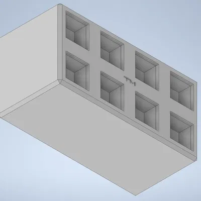 Gạch xếp chồng đơn giản 12 x 6 x 6 cm