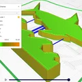 Tác phẩm điêu khắc cá mập nổi phong cách low poly - Thumbnail 2