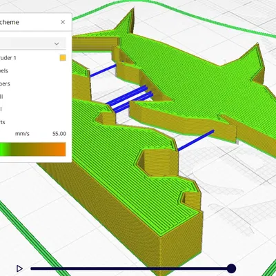 Tác phẩm điêu khắc cá mập nổi phong cách low poly