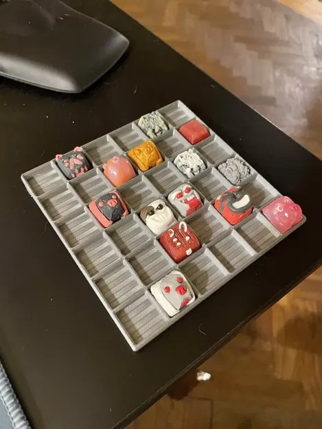 Khay đựng keycaps thủ công 6x6 cho bộ sưu tập nghệ thuật - Image 1