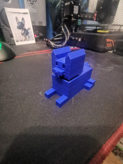 Chó kiểu Low Poly in 3D với hỗ trợ in ấn - Image 1