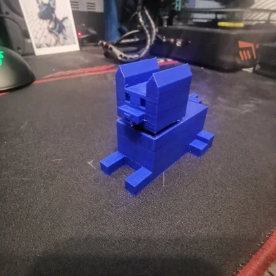 Chó kiểu Low Poly in 3D với hỗ trợ in ấn