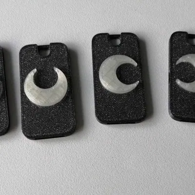 Kèn túi phẳng với họa tiết mặt trăng